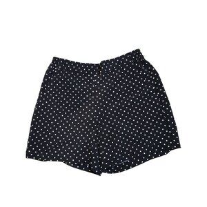 Talbots Petites Black White Polka Dot Pull On Lightweight Shorts, 6P